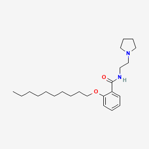 Benzamide, 2-decyloxy-N-(2-(pyrrolidinyl)ethyl)-