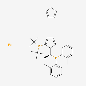 (S)-1-[(R)-2-(Di-tert.-butylphosphino)ferrocenyl]ethylbis(2-methylphenyl)phosphi