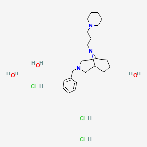 3-benzyl-9-(3-piperidin-1-ylpropyl)-3,9-diazabicyclo[3.3.1]nonane;trihydrate;trihydrochloride