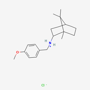 (+-)-endo-N-(p-Methoxybenzyl)-2-bornanamine hydrochloride