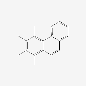 molecular formula C18H18 B13742998 1,2,3,4-Tetramethylphenanthrene CAS No. 4466-77-7