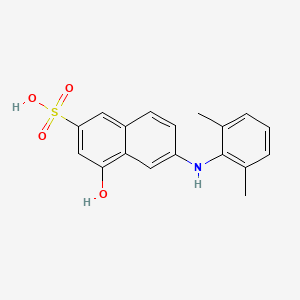 2-Naphthalenesulfonic acid, 6-[(2,6-dimethylphenyl)amino]-4-hydroxy-