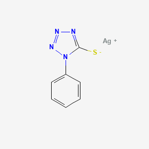 molecular formula C7H5AgN4S B13743018 Silver 1-phenyltetrazole-5-thiolate CAS No. 20389-38-2