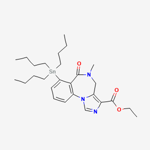 molecular formula C27H41N3O3Sn B13743025 Tributylstannyl-iomazenil 