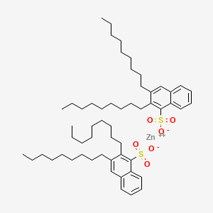 molecular formula C56H86O6S2Zn B13743031 Zinc bis(dinonylnaphthalenesulphonate) CAS No. 28016-00-4