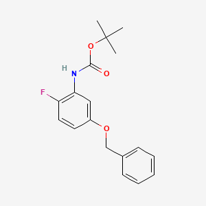 tert-Butyl 5-(benzyloxy)-2-fluorophenylcarbamate