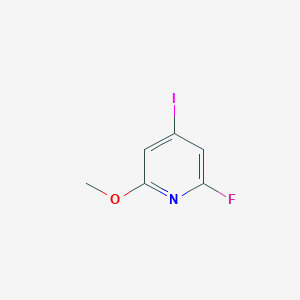 molecular formula C6H5FINO B1374304 2-Fluoro-4-iodo-6-methoxypyridine CAS No. 1207840-36-5
