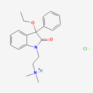 1,3-Dihydro-1-(2-(dimethylamino)ethyl)-3-ethoxy-3-phenyl-2H-indol-2-one HCl hydrate