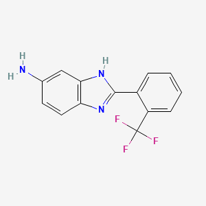 2-[2-(trifluoromethyl)phenyl]-3H-benzimidazol-5-amine