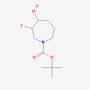 molecular formula C11H20FNO3 B1374309 Tert-butyl 3-fluoro-4-hydroxyazepane-1-carboxylate CAS No. 1209780-39-1