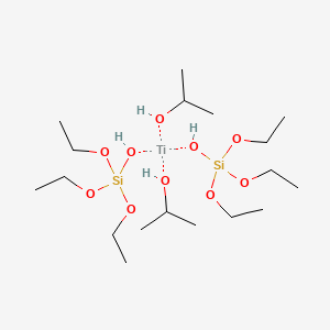 4,4,8,8-Tetraethoxy-6,6-diisopropoxy-3,5,7,9-tetraoxa-4,8-disila-6-titanaundecane