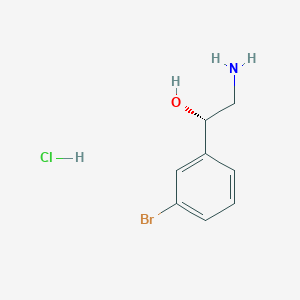 molecular formula C8H11BrClNO B1374310 (1S)-2-氨基-1-(3-溴苯基)乙醇盐酸盐 CAS No. 468740-89-8