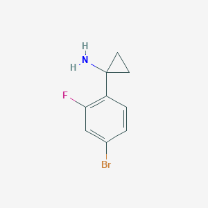 molecular formula C9H9BrFN B1374314 1-(4-溴-2-氟苯基)环丙胺 CAS No. 1260674-95-0