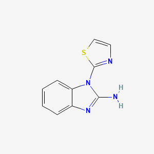 molecular formula C10H8N4S B13743151 1-(Thiazol-2-yl)-1h-benzo[d]imidazol-2-amine CAS No. 19918-30-0