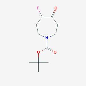 molecular formula C11H18FNO3 B1374318 叔丁基 4-氟-5-氧代氮杂环戊烷-1-羧酸酯 CAS No. 1209780-32-4