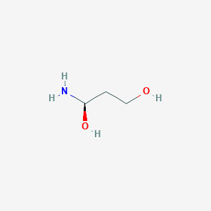 molecular formula C3H9NO2 B13743190 (R)-1-Amino-propane-1,3-diol 