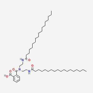 molecular formula C48H85N3O5 B13743203 2-((Bis(2-((1-oxooctadecyl)amino)ethyl)amino)carbonyl)benzoic acid CAS No. 2352-88-7