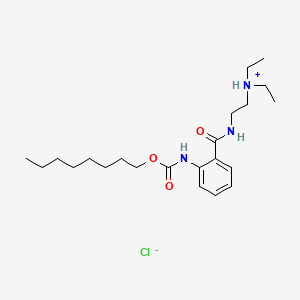 Octyl o-((2-(diethylamino)ethyl)carbamoyl)carbanilate hydrochloride