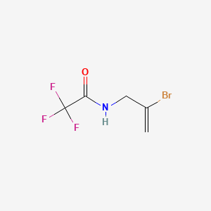 molecular formula C5H5BrF3NO B13743226 Acetamide, N-(2-bromoallyl)-2,2,2-trifluoro- CAS No. 102585-35-3