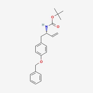 tert-butyl N-[(2S)-1-(4-phenylmethoxyphenyl)but-3-en-2-yl]carbamate