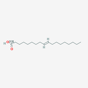 molecular formula C18H34O2 B13743254 Elaidic-18-13c acid 