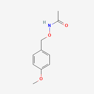 molecular formula C10H13NO3 B13743266 Acetamide, N-((4-methoxyphenyl)methoxy)- CAS No. 23993-49-9