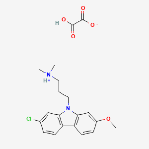 Carbazole, 2-chloro-9-(3-dimethylaminopropyl)-7-methoxy-, oxalate