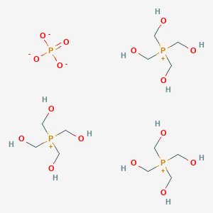 molecular formula C12H36O16P4 B13743320 tetrakis(hydroxymethyl)phosphanium;phosphate CAS No. 22031-17-0