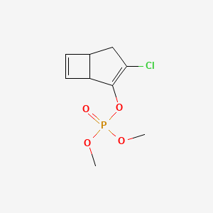 molecular formula C9H12ClO4P B13743327 (3-Chloro-4-bicyclo[3.2.0]hepta-3,6-dienyl) dimethyl phosphate CAS No. 34783-40-9