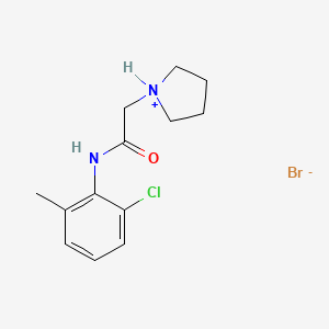 6'-Chloro-2-(1-pyrrolidinyl)-o-acetotoluidide hydrobromide