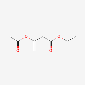 molecular formula C8H12O4 B13743374 Ethyl 3-(acetoxy)-3-butenoate CAS No. 27593-43-7