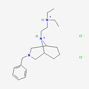 3,9-Diazabicyclo(3.3.1)nonane, 3-benzyl-9-(2-(diethylamino)ethyl)-, dihydrochloride