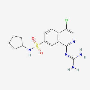 1-Guanidino-4-chloro-7-cyclopentylsulfamoyl-isoquinoline