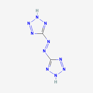 molecular formula C2H2N10 B13743461 Azotetrazole 