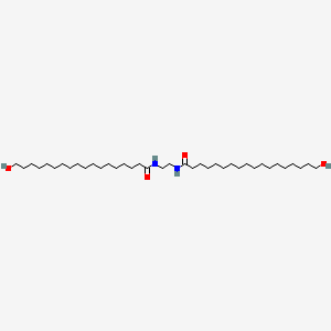 molecular formula C38H76N2O4 B13743470 N,N'-Ethane-1,2-diylbis(hydroxyoctadecan-1-amide) CAS No. 38162-95-7