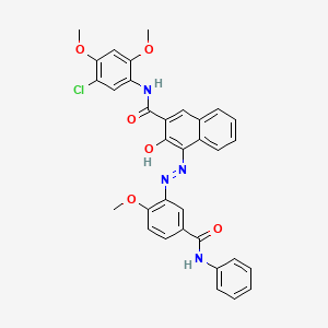 5'-Chloro-3-hydroxy-2',4'-dimethoxy-4-[[2-methoxy-5-(phenylcarbamoyl)phenyl]azo]naphthalene-2-carboxanilide