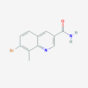 7-Bromo-8-methylquinoline-3-carboxamide