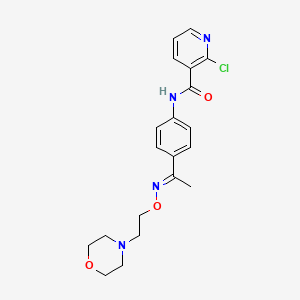 p-(2-Chloronicotinamido)acetophenone O-(2-morpholinoethyl)oxime