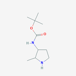 molecular formula C10H20N2O2 B1374349 叔丁基 N-(2-甲基吡咯烷-3-基)氨基甲酸酯 CAS No. 1542710-01-9