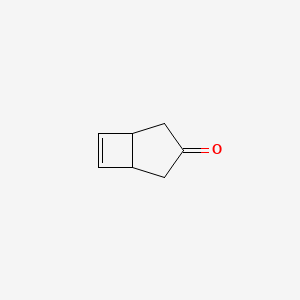 molecular formula C7H8O B13743492 Bicyclo[3.2.0]hept-6-en-3-one CAS No. 29474-19-9