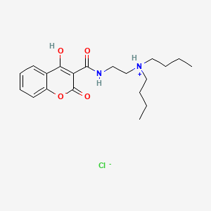 3-((2-(Dibutylamino)ethyl)carbamoyl)-4-hydroxycoumarin hydrochloride