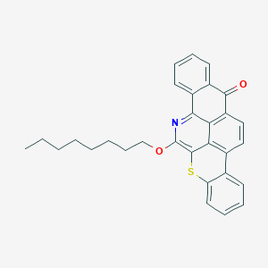 molecular formula C30H27NO2S B13743500 Quinolin-65 CAS No. 834884-59-2