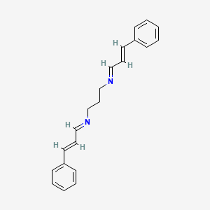 molecular formula C21H22N2 B13743530 N1,N3-Bis(3-phenyl-2-propenylidene)-1,3-propanediamine CAS No. 25351-57-9