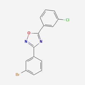 3-(3-Bromophenyl)-5-(3-chlorophenyl)-1,2,4-oxadiazole