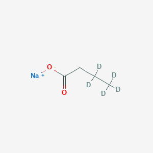 molecular formula C4H7NaO2 B13743550 Sodium butyrate-3,3,4,4,4-D5 