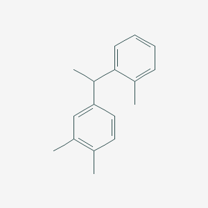 molecular formula C17H20 B13743585 1,2-Dimethyl-4-(1-O-tolyl-ethyl)-benzene 