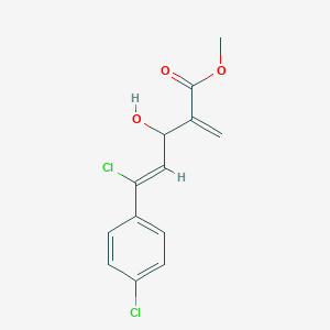 molecular formula C13H12Cl2O3 B13743599 (Z)-Methyl 5-chloro-5-(4-chlorophenyl)-3-hydroxy-2-methylenepent-4-enoate CAS No. 1219452-59-1