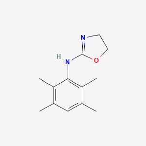 molecular formula C13H18N2O B13743691 Aniline, N-(2-oxazolinyl)-2,3,5,6-tetramethyl- CAS No. 102583-79-9