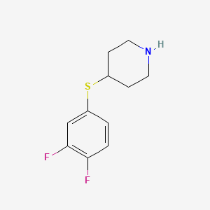 4-(3,4-Difluorophenyl)sulfanylpiperidine