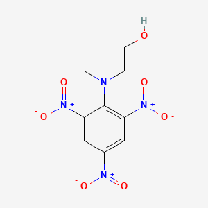 molecular formula C9H10N4O7 B13743735 2-(Methyl(2,4,6-trinitrophenyl)amino)ethanol CAS No. 40711-00-0